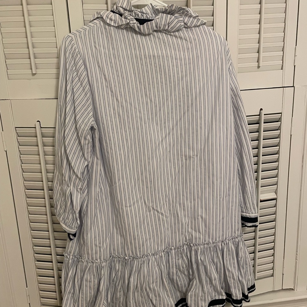 Striped Ruffle Collar Dress - Picture 4 of 4